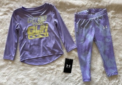 UNDER ARMOUR Baby Girl s Top & Leggings Outfit, 2-piece Set, 18 Months