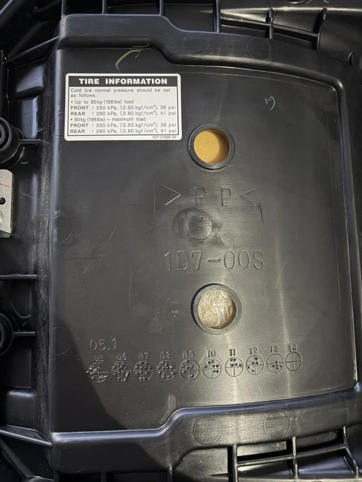 Yamaha Road Star Stratoliner Roadliner 1900 2006-11 asiento delantero y respaldo OEM Foto 4 de 4