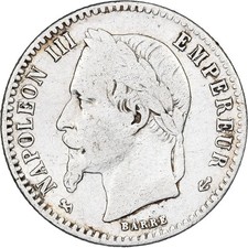 [#1117401] France, Napoleon III, 50 Centimes, 1866, Bordeaux, Silver, VF