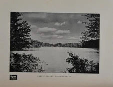 Antique Lake Pleasant Massachusetts Art Print 1902 Boston & Maine History