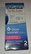 Clearblue Early Detection 2x Pregnancy Test EXP 01/2027 New DAMAGED BOX