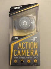 Sharper Image SVC355 Rechargeable HD Action Camera 720P with Waterproof Case