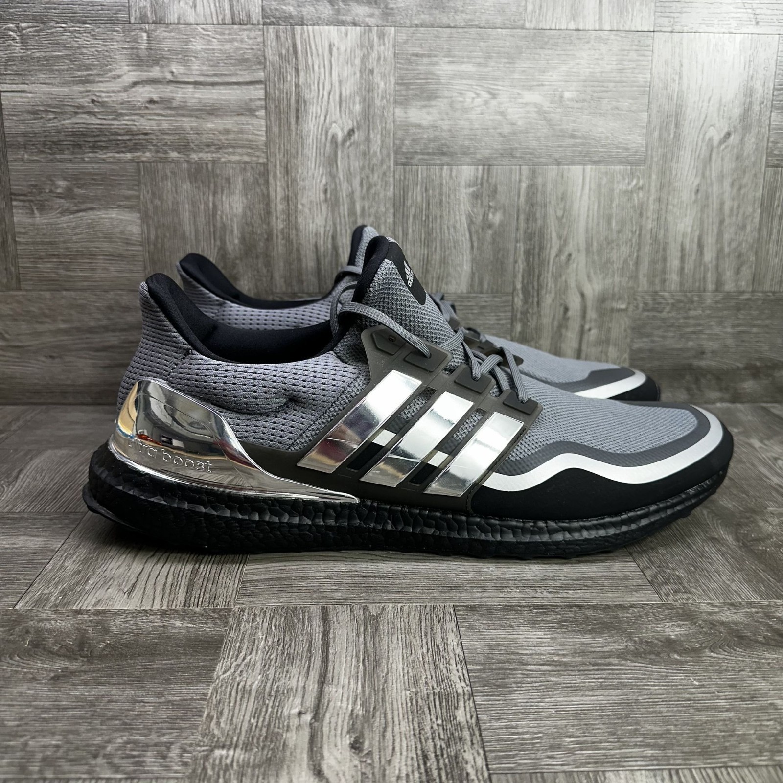 Adidas UltraBoost MTL Men's size 18 Grey Metallic Black Shoes EG8103