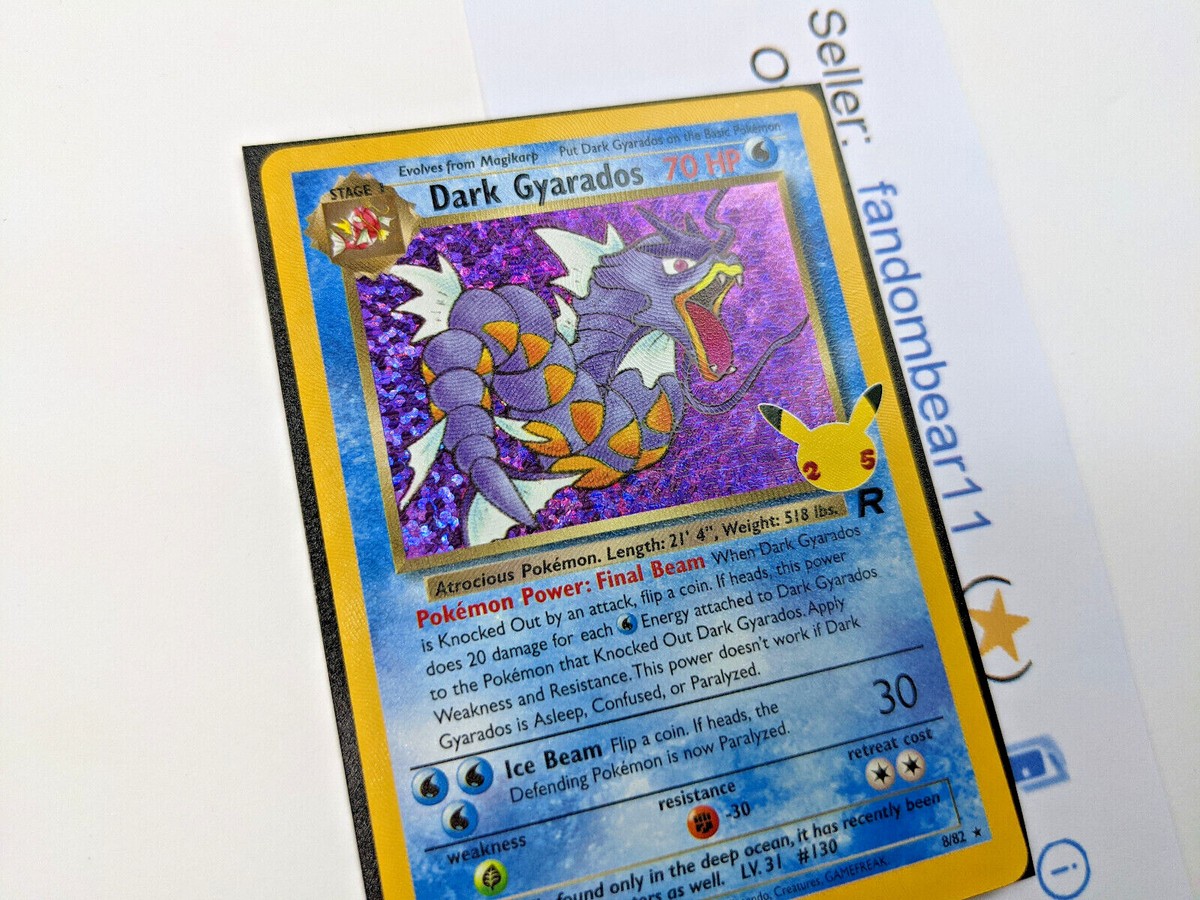 Dark Gyarados HOLO RARE card 25th anniv Celebrations Classic