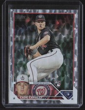 2023 Topps Series 1 Cade Cavalli RC Silver Patterned Foil Super Box Exclusive