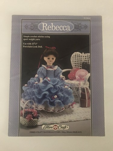 (3 Stück) Faserhandwerk AMY ~ ERIN ~ REBECCA 1989 Bett Puppe Häkelmuster Broschüren - Bild 4 von 6