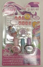 My Little Pony Nail Polish Set 3D Glitter Kit with Nail Stickers NEW