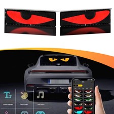 24truck Soft Screen Windshield Cars Devil Eyes Light Remote Smart Eye Lamp
