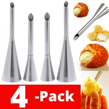 4 Pack Icing Piping Nozzles Tips Cake Sugarcraft Pastry Decor Baking Tools Kits 