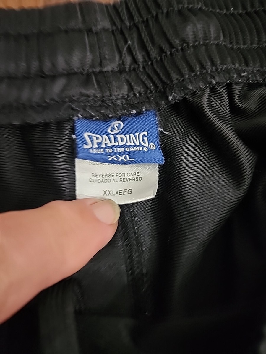 Spalding Black Windbreaker Pants Size 2XXL RN 81134 | eBay