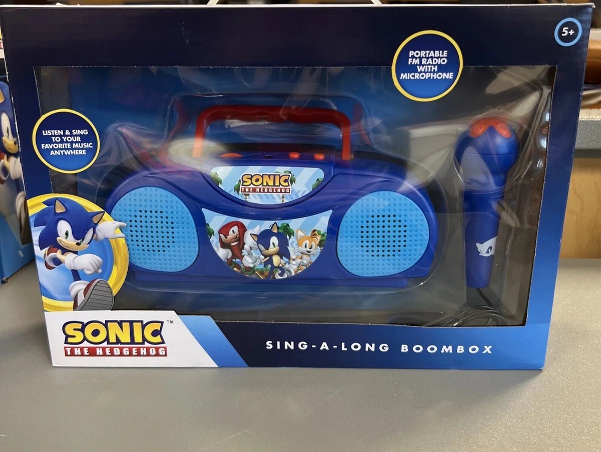 Sonic The Hedgehog Sing a Long Karaoke Boombox Radio Microphone