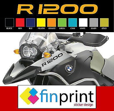 Adesivi Per Serbatoio Moto BMW R1200R - 2 Pezzi, Colore Nero, VINILE High Performance