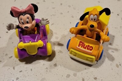 Vintage 1985 Walt Disney Minnie Mouse & Pluto Arco Toys Truck Car