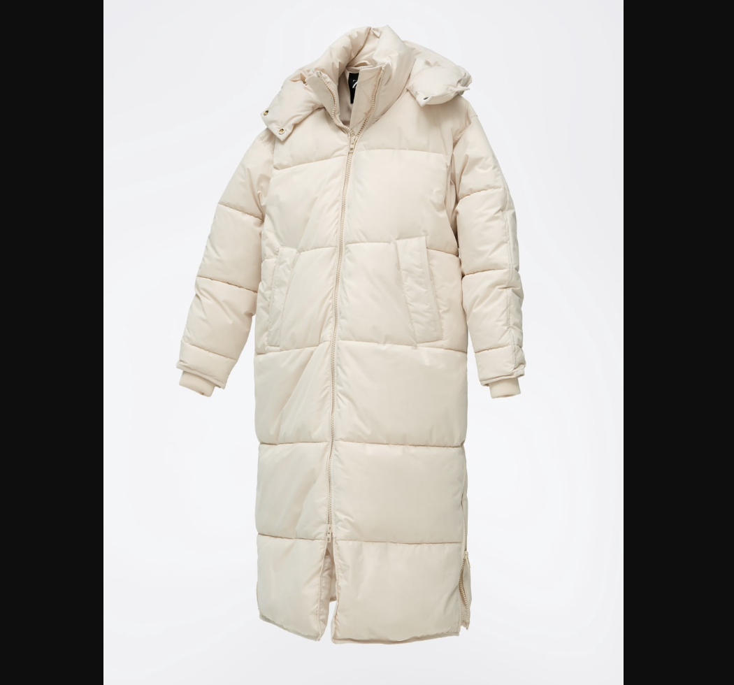 ZARA WOMEN NEW EXTRA-LONG WATER-REPELLENT PUFFER COAT WHITE ZARA WOMEN NEW EXTRA-LONG WATER-REPELLENT PUFFER COAT WHITE