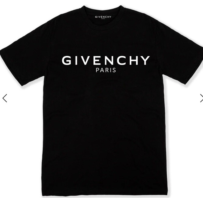 GIVENCHY Paris Luxury Men's Cotton Logo Short Sleeve Tee Size M