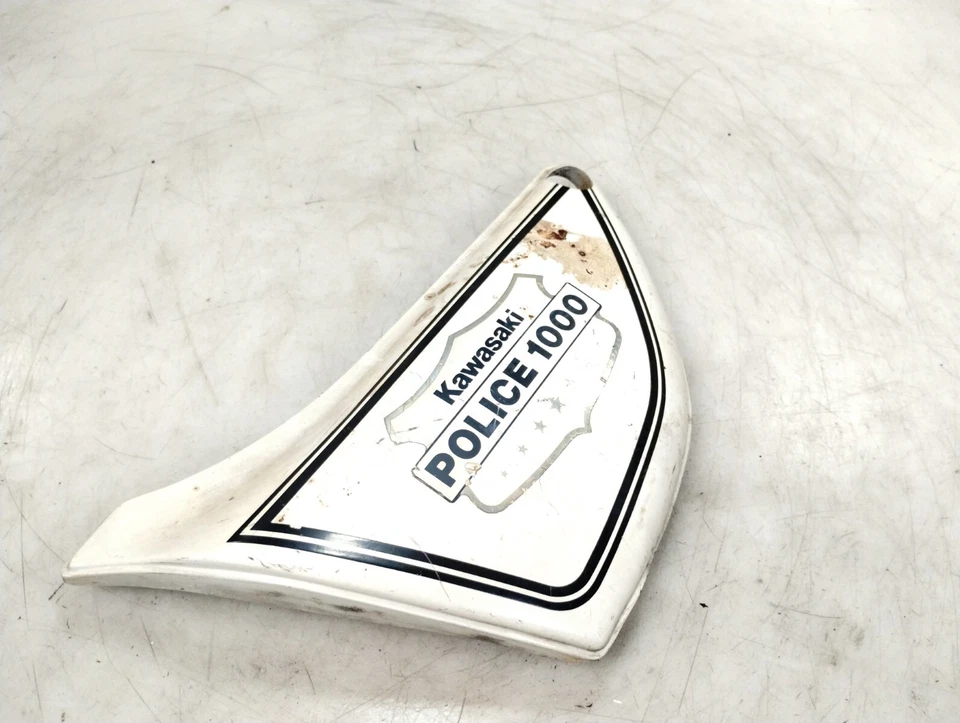 1988 川崎 KZ1000 P KZ1000-P 警察左侧盖板白色 — 第 3/4 张图片