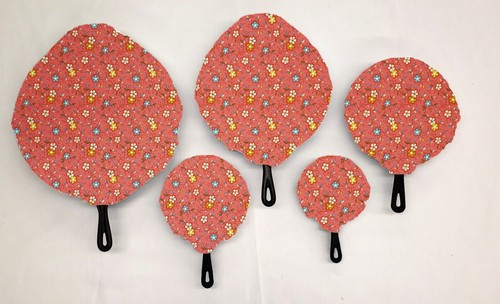 Frühlingsblumen Gusseisen Pfannenabdeckungen (5er Set) 4 Farben verfügbar - Bild 4 von 5