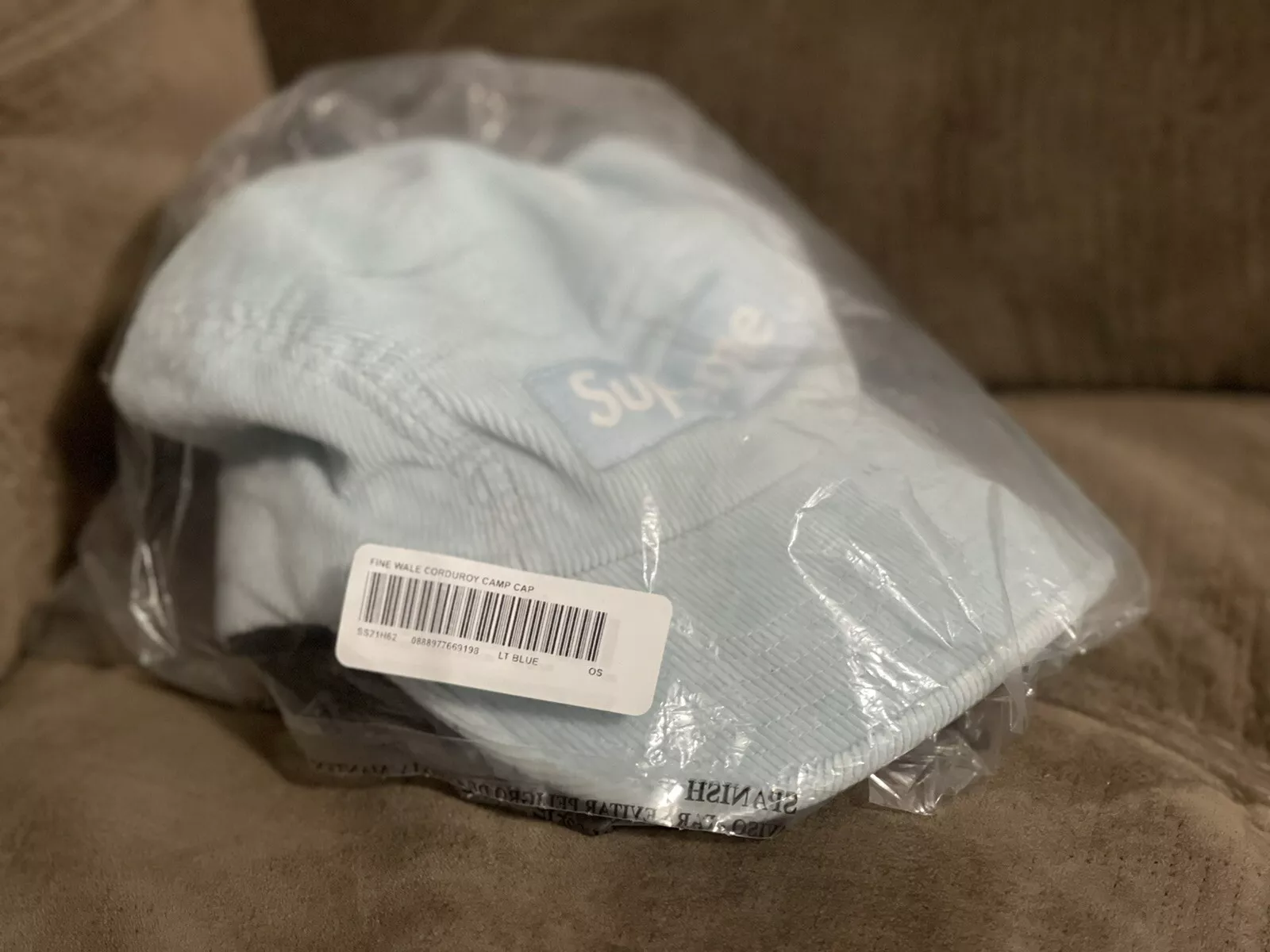 Supreme Fine Wale Courduroy Box Logo Camp Cap SS21 Brand New SS21H62