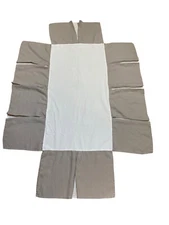 Restoration Hardware Baby & Child Organic Linen Light Gray Crib Skirt 14.5 Drop