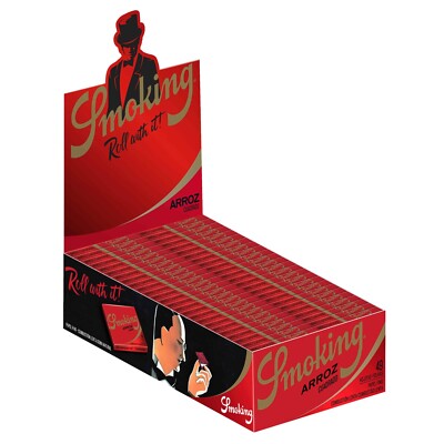 Smoking Arroz - Spanish Rice 1 1/4 Rolling Paper - 49 Leaves Each (Box of  50)