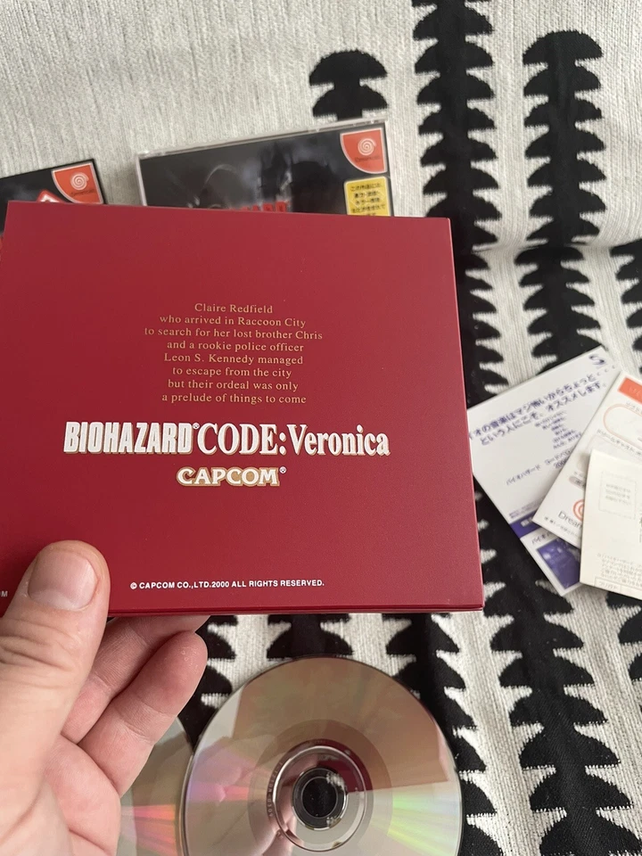 Capcom Biohazard Code Veronica Sega Dreamcast Resident Evil Video Game Japan - Image 4 of 4