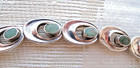 MIGUEL MELENDEZ GRREN STONE/STERLING MODERNIST PARURE, Vintage Taxco — photo 8
