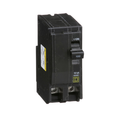 SQUARE D QO2100 Circuit Breaker,100A,Plug In,120/240V,2P