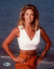 DENISE AUSTIN SIGNED 8x10 PHOTO PHYSICAL FITNESS WORKOUT LEGEND ESPN BECKETT BAS