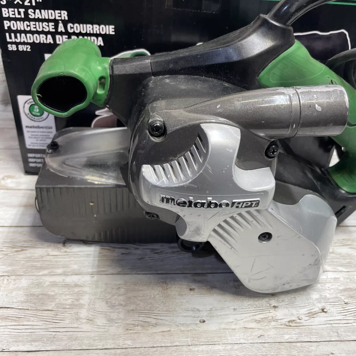 Hitachi sb8v2 belt clearance sander