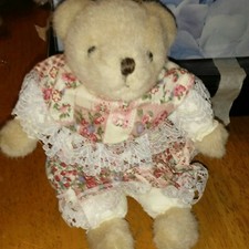 6in Fancy Stuffed Teddy Bear Grandma Mother's Day Gift