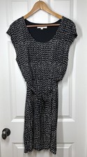 Women’s Ann Taylor Loft Black White Sleeveless Dress Small