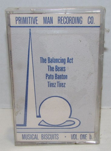 Musical Biscuits Vol 1 Cassette The Bears, Adrian Belew, Balancing Act, SEALED