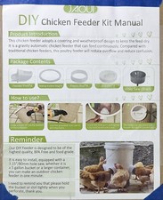 DIY Chicken Feeder Kit for Bucket Gravity Feed