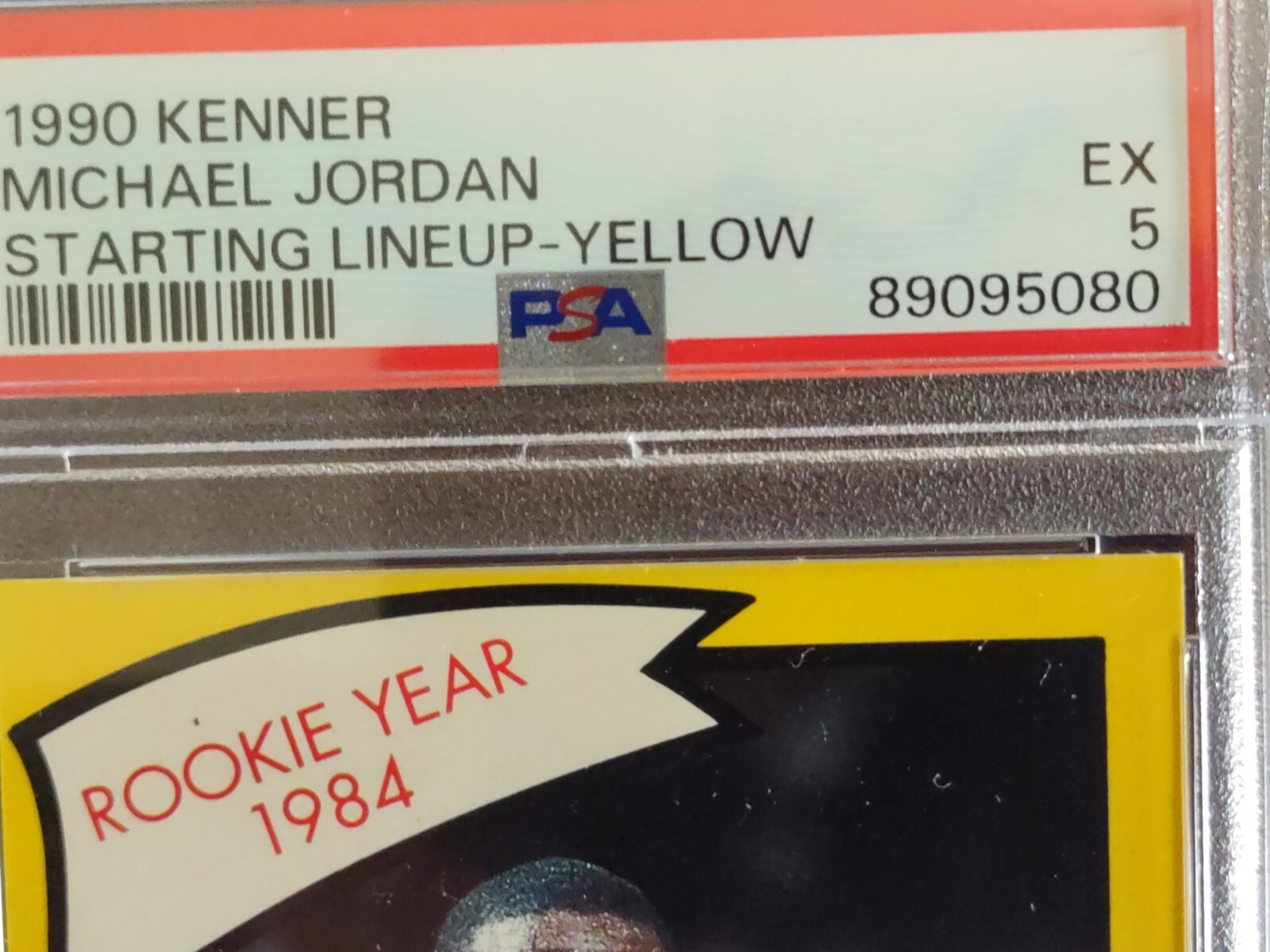 REDUCED VTG 1990 Michael Jordan Starting Lineup Card Graded PSA