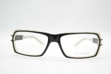Vintage Sisley SY112 Black Transparent Square Glasses Frame NOS
