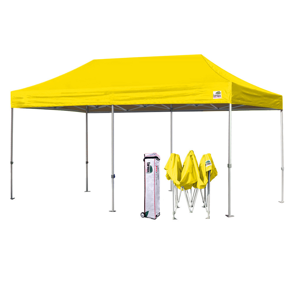 Full Aluminum Ez Pop Up Canopy Outdoor Gazebo Party Show Tent W/Wheeled Bag  
