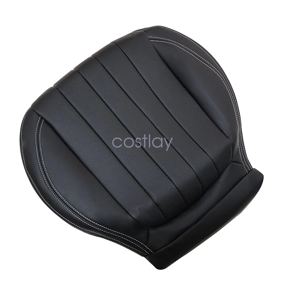 Cubierta de asiento de cuero negra para parte inferior del conductor para Mercedes Benz E300 E350 2017-2020 Foto 2 de 4