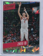 2017-18 Prestige Zhou Qi RC Rookie Cracked Ice Parallel SSP #'d 137/199 RARE
