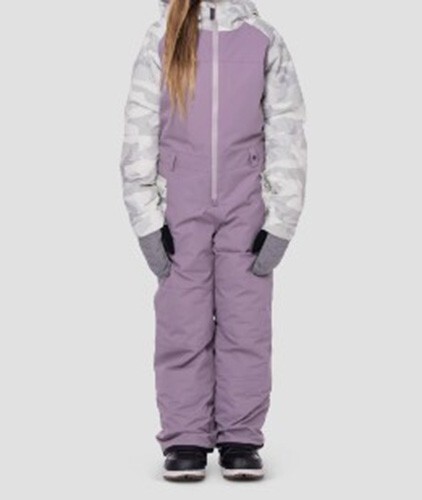 686 Girls Shine One Piece Snowboard Pant (S) Dusty Orchid