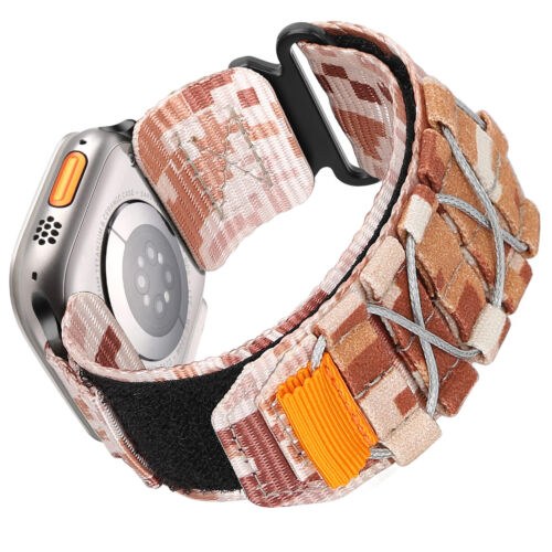 Rugged Military Nylon Strap Band For Apple Watch Ultra 2 Series 10 9 8 7 6 5 4 3 - Picture 15 of 17
