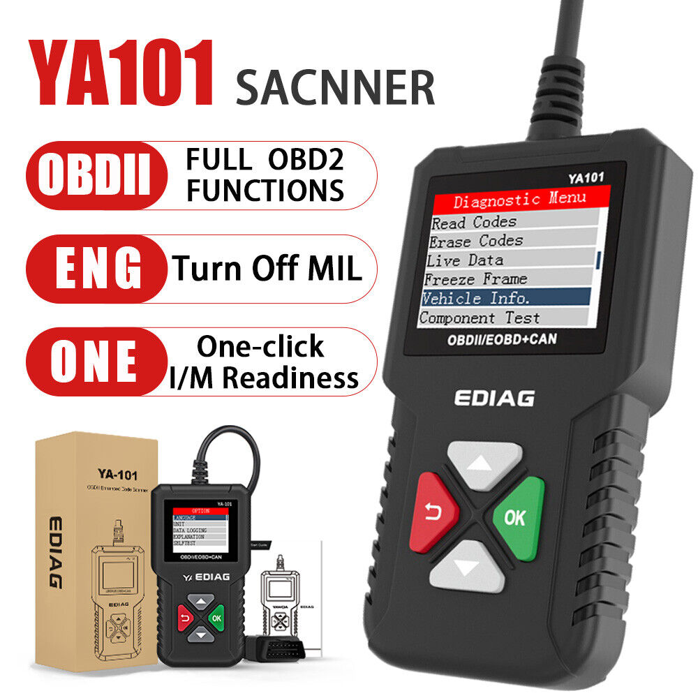YA101 OBD2 Scanner Car Code Reader Auto Check Engine Diagnostic Universal Tool 