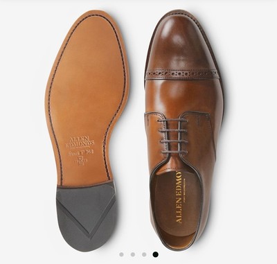 Allen Edmonds Clifton 3358 Walnut Brown Leather Cap Toe Derbys Size US 12 D Allen Edmonds Clifton 3358 Walnut Brown Leather Cap Toe  main image 3