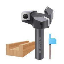 XCAN Planfräser 50.8mm 12.7mm Schaft 3 Zähne Abflachfräser für Oberfräse Holz