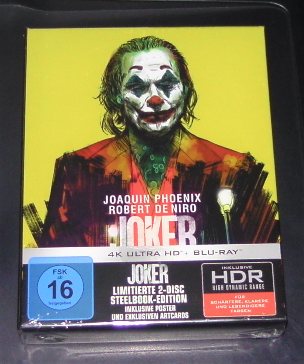 Joker Limited Ultimate Collector's Steelbook 4K UHD Blu Ray + Blu Ray New OVP
