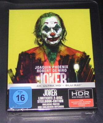 JOKER LIMITIERTE ULTIMATE COLLECTOR´S STEELBOOK 4K UHD BLU RAY + BLU RAY NEU OVP