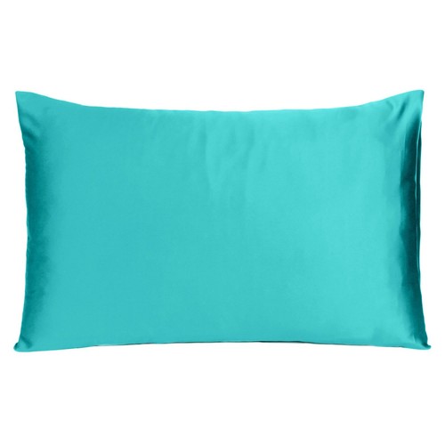 Funda de almohada de seda satinada funda de almohada King Queen estándar cubierta de cojín nueva - Imagen 93 de 251