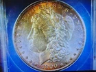 1900 S Morgan Silver Dollar $1 ANACS AU55  VAM-6 Die Break Hair & Cap