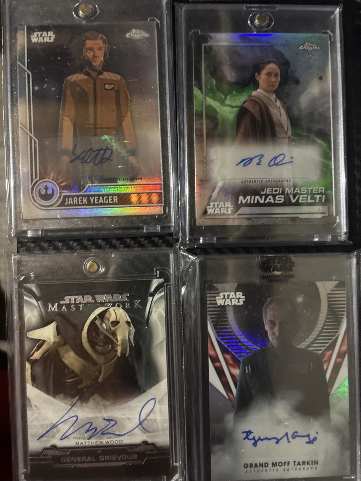16 Topps Star Wars Autographs Hera Syndulla Padme Leia Grevious Tarkin Also Sgc view 4
