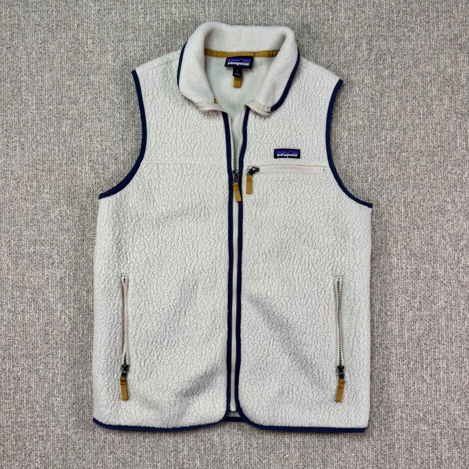 Patagonia Classic Retro-X Fleece Vest Men's Large Sherpa Zip Outdoor