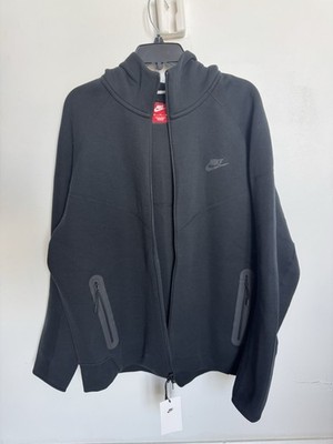 Nike Tech  Hoodie Mens XL Black Full Zip Windrunner Sportswear FB7921